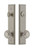 Grandeur Hardware - Hardware Carre Tall Plate Complete Entry Set with Circulaire Knob in Satin Nickel - CARCIR - 840097