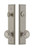 Grandeur Hardware - Hardware Carre Tall Plate Complete Entry Set with Circulaire Knob in Satin Nickel - CARCIR - 840098