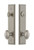 Grandeur Hardware - Hardware Carre Tall Plate Complete Entry Set with Eden Prairie Knob in Satin Nickel - CAREDN - 840130