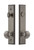 Grandeur Hardware - Hardware Carre Tall Plate Complete Entry Set with Fifth Avenue Knob in Antique Pewter - CARFAV - 840142