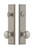 Grandeur Hardware - Hardware Carre Tall Plate Complete Entry Set with Fifth Avenue Knob in Satin Nickel - CARFAV - 840164