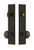 Grandeur Hardware - Hardware Carre Tall Plate Complete Entry Set with Fifth Avenue Knob in Timeless Bronze - CARFAV - 840166