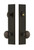 Grandeur Hardware - Hardware Carre Tall Plate Complete Entry Set with Fifth Avenue Knob in Timeless Bronze - CARFAV - 840168