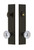 Grandeur Hardware - Hardware Carre Tall Plate Complete Entry Set with Fontainebleau Knob in Timeless Bronze - CARFON - 840200