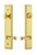 Grandeur Hardware - Hardware Carre Tall Plate Complete Entry Set with Georgetown Lever in Lifetime Brass - CARGEO - 841338