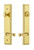 Grandeur Hardware - Hardware Carre Tall Plate Complete Entry Set with Georgetown Lever in Lifetime Brass - CARGEO - 841339