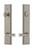 Grandeur Hardware - Hardware Carre Tall Plate Complete Entry Set with Georgetown Lever in Satin Nickel - CARGEO - 841367
