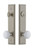 Grandeur Hardware - Hardware Carre Tall Plate Complete Entry Set with Hyde Park Knob in Satin Nickel - CARHYD - 840258