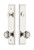 Grandeur Hardware - Hardware Carre Tall Plate Complete Entry Set with Parthenon Knob in Polished Nickel - CARPAR - 840286