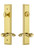 Grandeur Hardware - Hardware Carre Tall Plate Complete Entry Set with Portofino Lever in Lifetime Brass - CARPRT - 841472