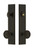 Grandeur Hardware - Hardware Carre Tall Plate Complete Entry Set with Soleil Knob in Timeless Bronze - CARSOL - 840360