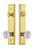 Grandeur Hardware - Hardware Carre Tall Plate Complete Entry Set with Versailles Knob in Lifetime Brass - CARVER - 840373