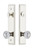 Grandeur Hardware - Hardware Carre Tall Plate Complete Entry Set with Versailles Knob in Polished Nickel - CARVER - 840381