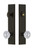 Grandeur Hardware - Hardware Carre Tall Plate Complete Entry Set with Versailles Knob in Timeless Bronze - CARVER - 840389