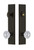 Grandeur Hardware - Hardware Carre Tall Plate Complete Entry Set with Versailles Knob in Timeless Bronze - CARVER - 840390