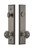 Grandeur Hardware - Hardware Carre Tall Plate Complete Entry Set with Windsor Knob in Antique Pewter - CARWIN - 840397