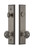 Grandeur Hardware - Hardware Carre Tall Plate Complete Entry Set with Windsor Knob in Antique Pewter - CARWIN - 840400