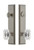 Grandeur Hardware - Hardware Fifth Avenue Tall Plate Complete Entry Set with Baguette Clear Crystal Knob in Satin Nickel - FAVBCC - 840484