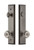 Grandeur Hardware - Hardware Fifth Avenue Tall Plate Complete Entry Set with Bouton Knob in Antique Pewter - FAVBOU - 840560