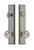 Grandeur Hardware - Hardware Fifth Avenue Tall Plate Complete Entry Set with Bouton Knob in Satin Nickel - FAVBOU - 840580