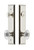 Grandeur Hardware - Hardware Fifth Avenue Tall Plate Complete Entry Set with Burgundy Knob in Polished Nickel - FAVBUR - 840607