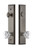 Grandeur Hardware - Hardware Fifth Avenue Tall Plate Complete Entry Set with Chambord Knob in Antique Pewter - FAVCHM - 840621