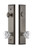 Grandeur Hardware - Hardware Fifth Avenue Tall Plate Complete Entry Set with Chambord Knob in Antique Pewter - FAVCHM - 840622