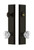 Grandeur Hardware - Hardware Fifth Avenue Tall Plate Complete Entry Set with Chambord Knob in Timeless Bronze - FAVCHM - 840647