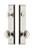 Grandeur Hardware - Hardware Fifth Avenue Tall Plate Complete Entry Set with Circulaire Knob in Polished Nickel - FAVCIR - 840671