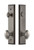 Grandeur Hardware - Hardware Fifth Avenue Tall Plate Complete Entry Set with Eden Prairie Knob in Antique Pewter - FAVEDN - 840687
