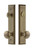 Grandeur Hardware - Hardware Fifth Avenue Tall Plate Complete Entry Set with Fifth Avenue Knob in Vintage Brass - FAVFAV - 840745