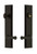 Grandeur Hardware - Hardware Fifth Avenue Tall Plate Complete Entry Set with Georgetown Lever in Timeless Bronze - FAVGEO - 841629