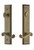 Grandeur Hardware - Hardware Fifth Avenue Tall Plate Complete Entry Set with Newport Lever in Vintage Brass - FAVNEW - 841697