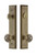 Grandeur Hardware - Hardware Fifth Avenue Tall Plate Complete Entry Set with Windsor Knob in Vintage Brass - FAVWIN - 840999