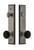Grandeur Hardware - Fifth Avenue Tall Plate Complete Entry Set with Coventry Knob in Antique Pewter - FAVCOV - 854232