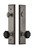 Grandeur Hardware - Fifth Avenue Tall Plate Complete Entry Set with Lyon Knob in Antique Pewter - FAVLYO - 852083