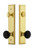 Grandeur Hardware - Fifth Avenue Tall Plate Complete Entry Set with Coventry Knob in Lifetime Brass - FAVCOV - 854235