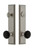 Grandeur Hardware - Fifth Avenue Tall Plate Complete Entry Set with Coventry Knob in Satin Nickel - FAVCOV - 854238
