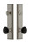 Grandeur Hardware - Fifth Avenue Tall Plate Complete Entry Set with Coventry Knob in Satin Nickel - FAVCOV - 854243