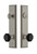 Grandeur Hardware - Fifth Avenue Tall Plate Complete Entry Set with Lyon Knob in Satin Nickel - FAVLYO - 852090
