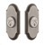Grandeur Hardware - Double Cylinder Deadbolt with Arc Plate in Antique Pewter - ARCARC - 826027