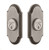 Grandeur Hardware - Double Cylinder Deadbolt with Arc Plate in Antique Pewter - ARCARC - 826039