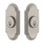 Grandeur Hardware - Double Cylinder Deadbolt with Arc Plate in Satin Nickel - ARCARC - 826048