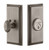 Grandeur Hardware - Single Cylinder Deadbolt with Carre Plate in Antique Pewter - CARCAR - 825968