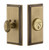 Grandeur Hardware - Single Cylinder Deadbolt with Carre Plate in Vintage Brass - CARCAR - 825973