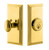 Grandeur Hardware - Single Cylinder Deadbolt with Carre Plate in Lifetime Brass - CARCAR - 825974