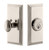 Grandeur Hardware - Single Cylinder Deadbolt with Carre Plate in Polished Nickel - CARCAR - 825975