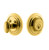 Grandeur Hardware - Single Cylinder Deadbolt with Circulaire Plate in Lifetime Brass - CIRCIR - 825885
