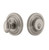 Grandeur Hardware - Single Cylinder Deadbolt with Circulaire Plate in Satin Nickel - CIRCIR - 825887