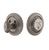 Grandeur Hardware - Single Cylinder Deadbolt with Circulaire Plate in Antique Pewter - CIRCIR - 825896